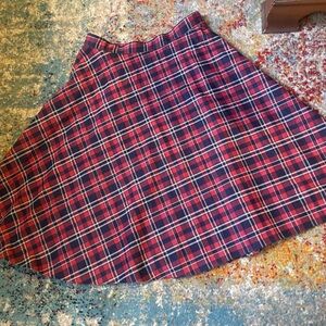 Vintage 70s Sears Fashion Plaid Skirt